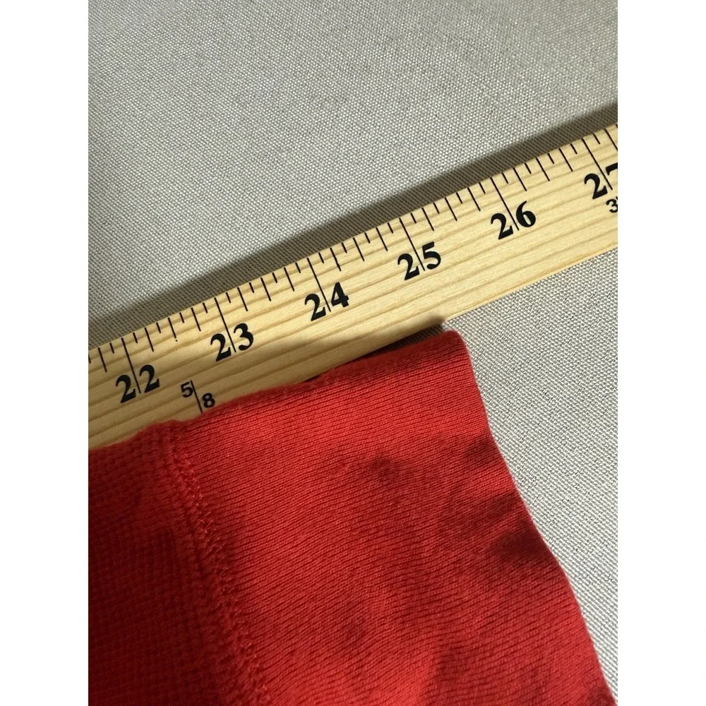 Polo Ralph Lauren Shirt Adult 3XL Red Waffle Knit Long Sleeve Pony Mens
